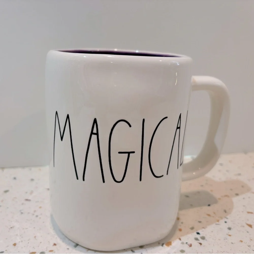 Rae Dunn Halloween‎ MAGICAL Mug White & Purple